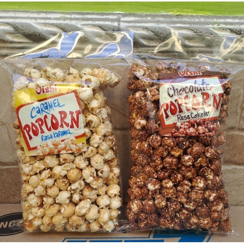 

Oishi Popcorn All Variant Kiloan Asli 500gr 300gr 200gr / Snack Kiloan Oishi Popcorn Caramel Chocolate Belgian Butter 200gr 300gr 500gr