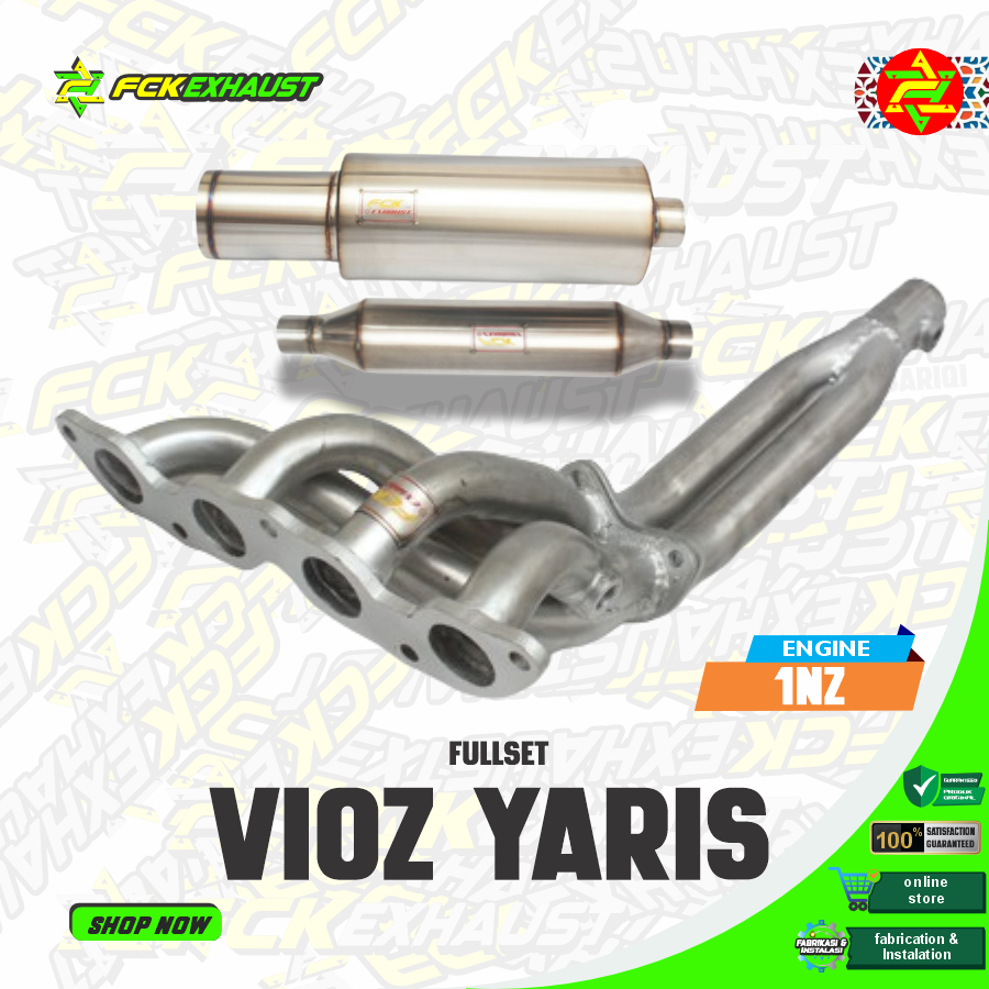 FCK Full System Knalpot Vios Yaris 1NZ Knalpot Mobil Racing