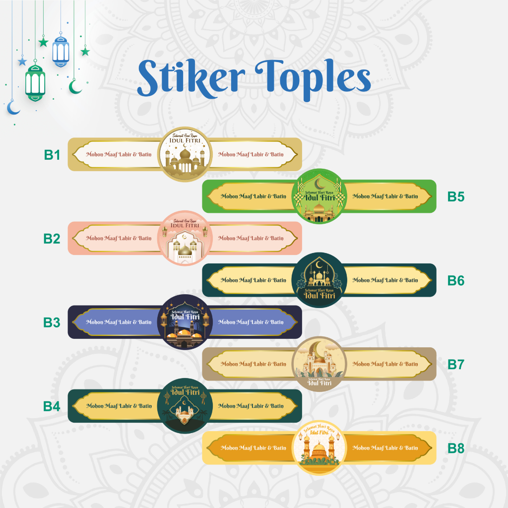 

STIKER TOPLES | STIKER HAMPERS ROTI KUE KERING | LEBARAN IDUL FITRI RAMADHAN | STIKER PACK ISI 10 PCS