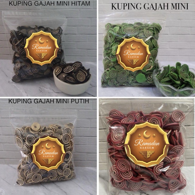 

KUPING GAJAH MINI 200gr (HITAM , HIJAU , PUTIH , MERAH , MIX , KARAMEL)