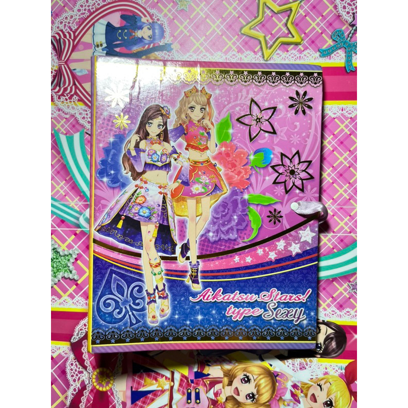 Binder 4 Pocket Aikatsu Stars Asli Jepang Sexy Type. Damaged Yozora Mahiru Kasumi  Pop Type Ako Star