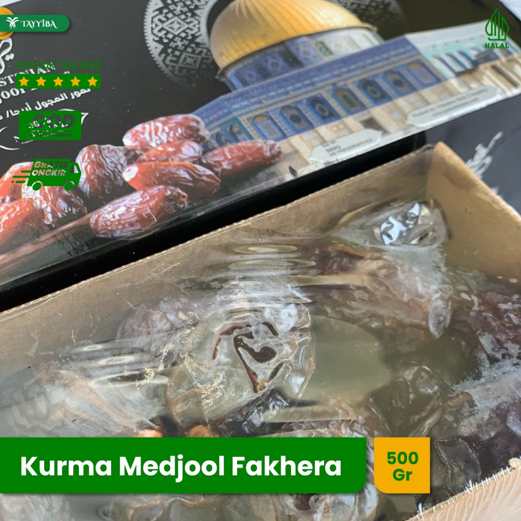 

Kurma Korma Medjool Medjol Medjoul Fakhera Palestine Palestina Jumbo Premium 500Gram