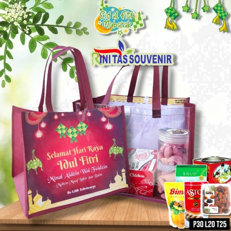 

Tas Lebaran Idul Fitri Tas Hampers Lebaran Tas Parcel Idul Fitri Tas Sembako Custom Tas Lebaran Belakang Mika 30*20*25