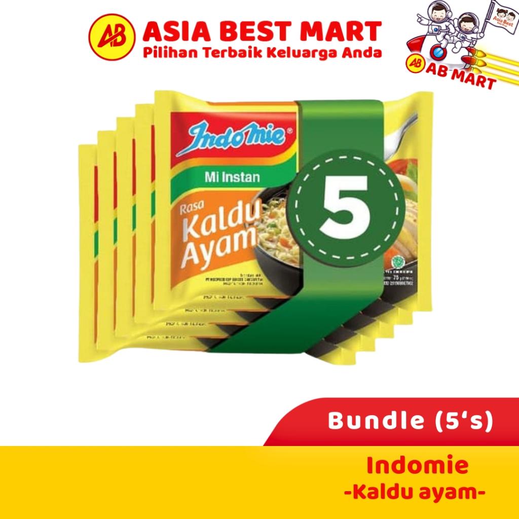 

Indomie Kaldu Ayam Mie Instant Bundle 5 Pcs