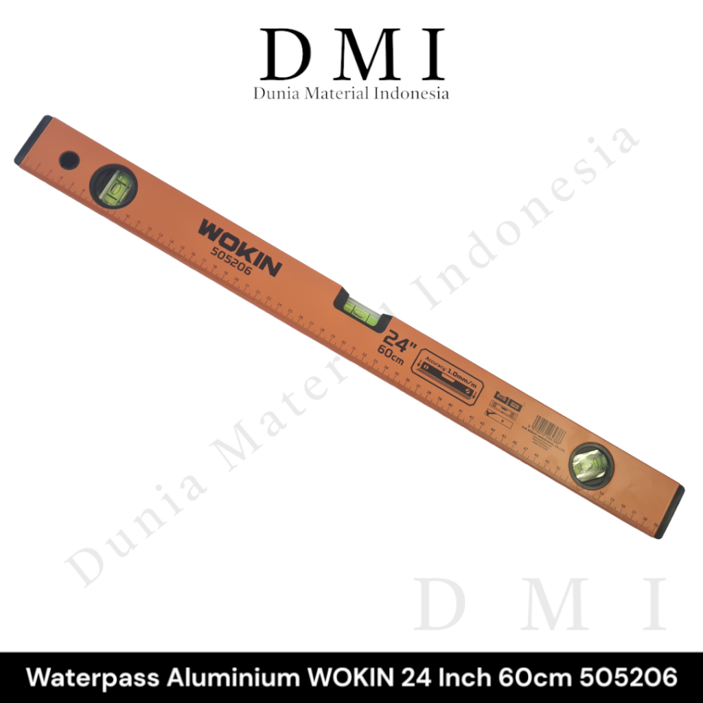 

Waterpass Aluminium WOKIN 24 Inch 60cm | Penggaris | Spirit Level