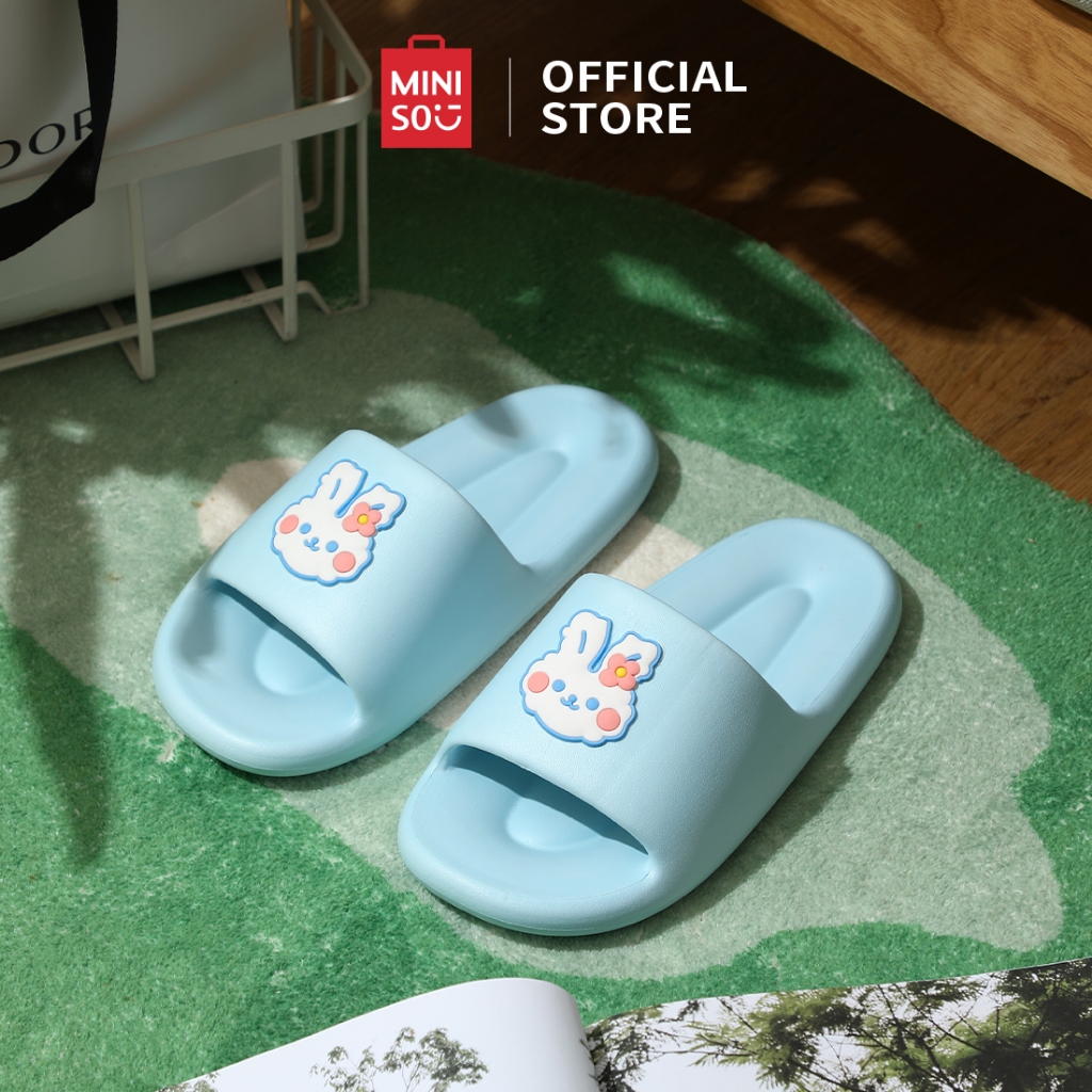 MINISO Sandal Wanita Kelinci Sandal Karet Wanita Kelinci Yang Lucu
