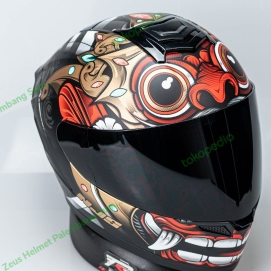 HELM MOTOR NJS ZX-1 BARONG DOFF HELM FULLFACE ORI SNI