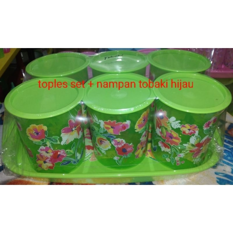 TOPLES PLASTIK SET CALISTA OENTOENG + NAMPAN TOBAKI ISI 6/PCS