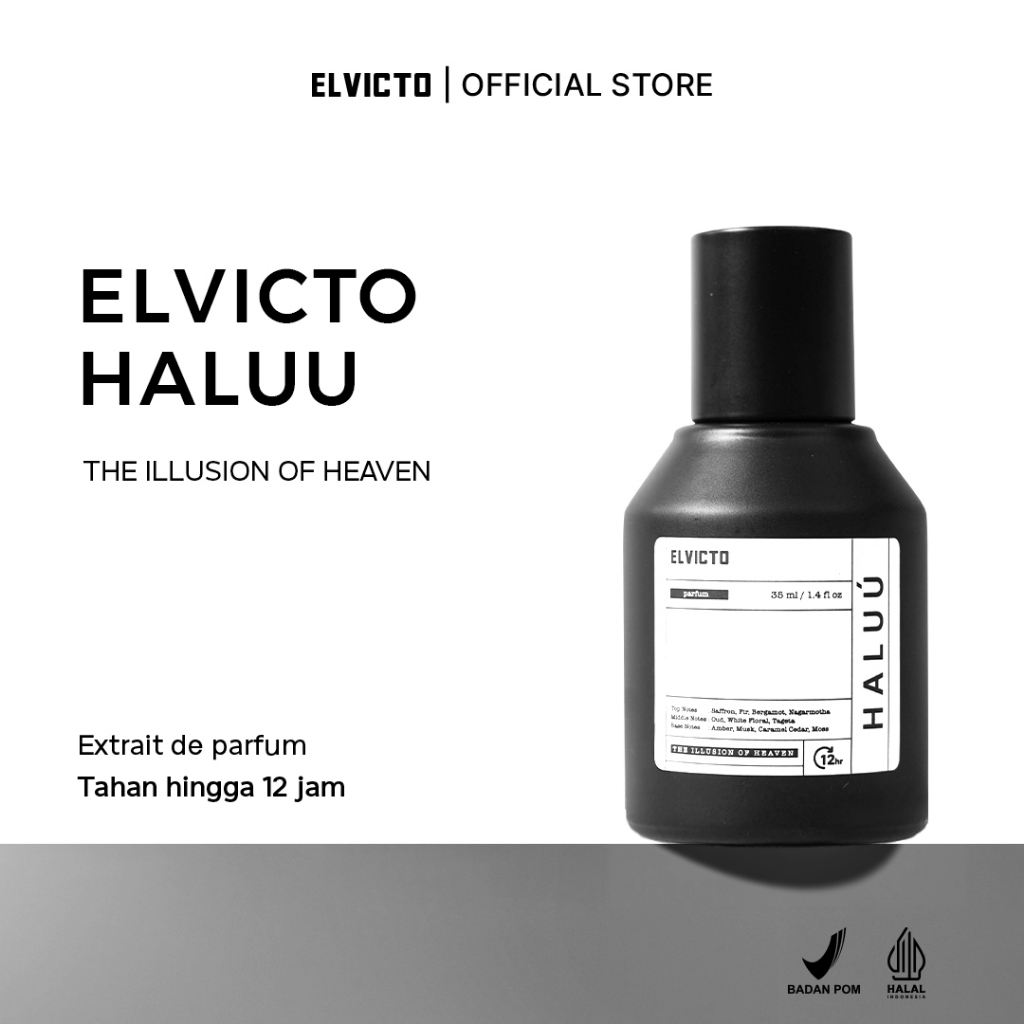 ELVICTO HALUU EXTRAIT DE PARFUM 35ml | Extrait de Parfum Minyak Wangi Tahan Lama Parfum Unisex Parfu