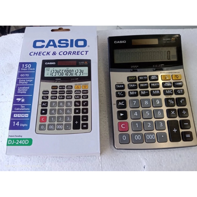 

KALKULATOR CASIO DJ 240D / 14 DIGIT