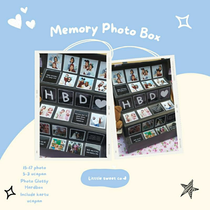 ❤️ LITTLE SWEET ❤️ MEMORY FOTO BOX KADO