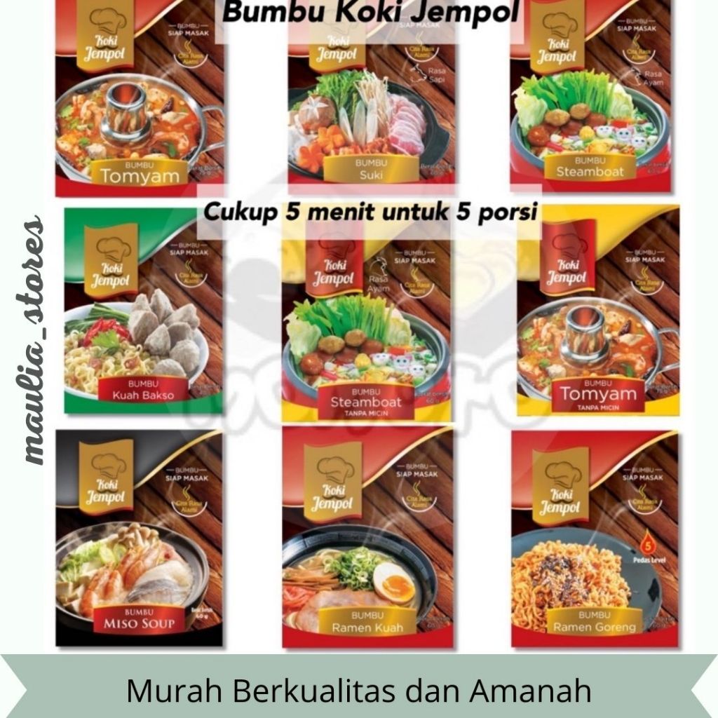

Bumbu praktis Koki Jempol Bumbu Tomyam Suki Steamboat