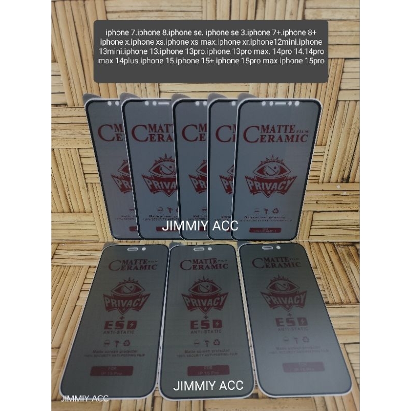 Temperd glass ceramic spy matte privasy full samsung J5 2016 J510 old