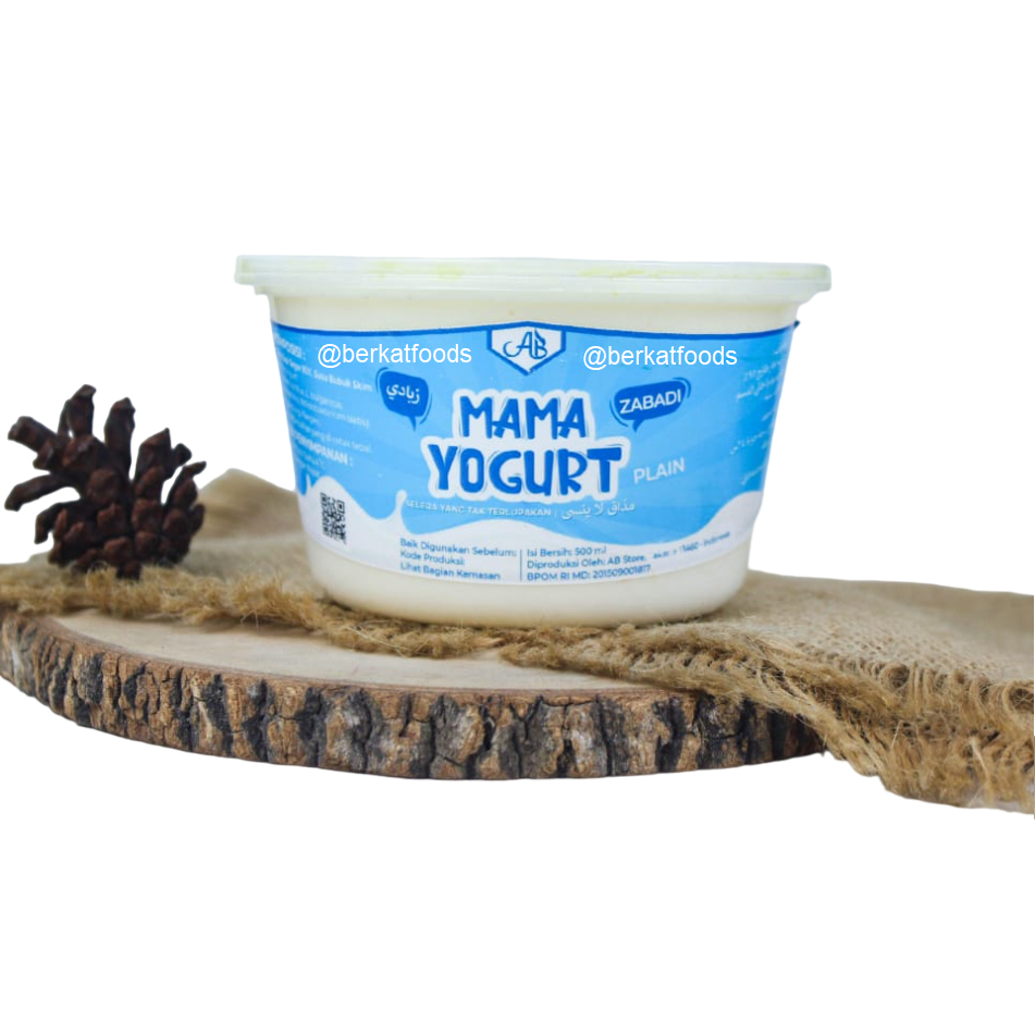 

RB Yogurt Plain Mama / Fresh Curd Dahi No Sugar Water / Zabadi Probiotic Yoghurt Khusus Gojek & Grab