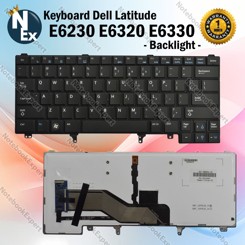 Keyboard for Latitude E5420 E6320 E6420ATG E6420 Black