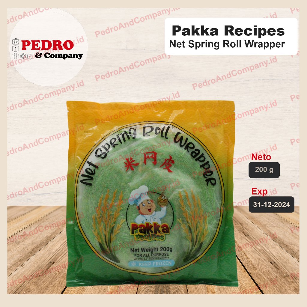 

Net Spring Roll Wrapper HIJAU 5.5inch 200 gram pakka recipes dimsum