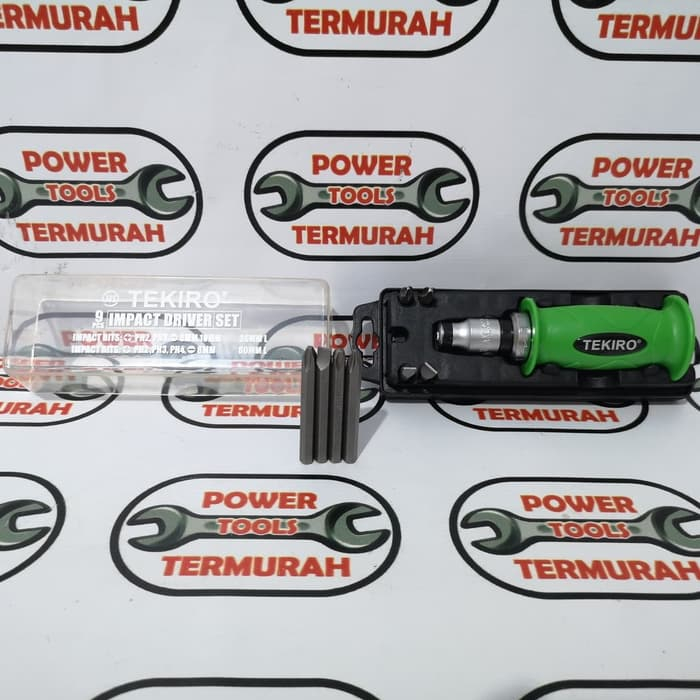 

Obeng Ketok Set TEKIRO 9 pcs Impact Driver Set Obeng Getok