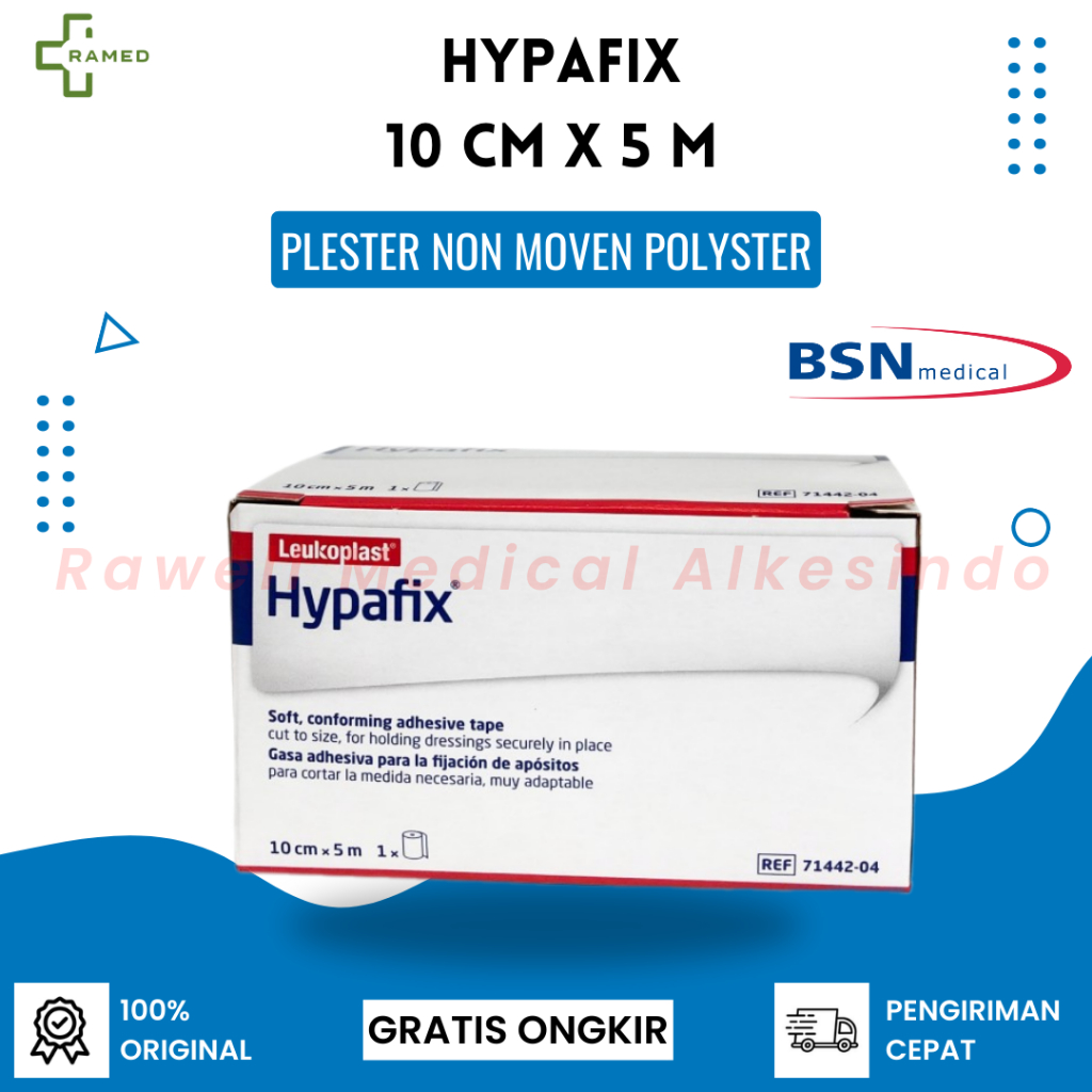 Hypafix 10 cm x 5 m / Plester Penutup Luka Leukoplast