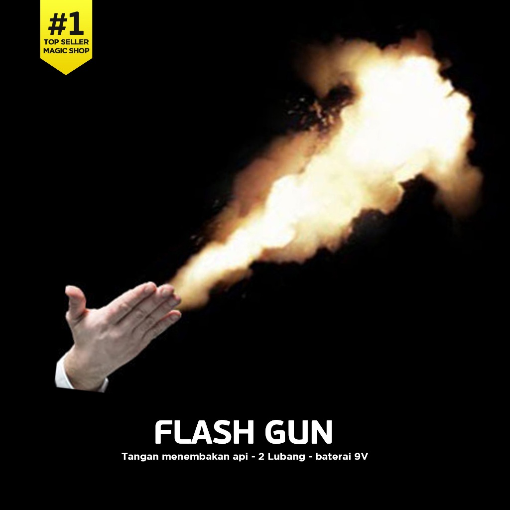 Flash Gun - Alat Sulap Menembakan Api Dari Tangan - Uzop Magic