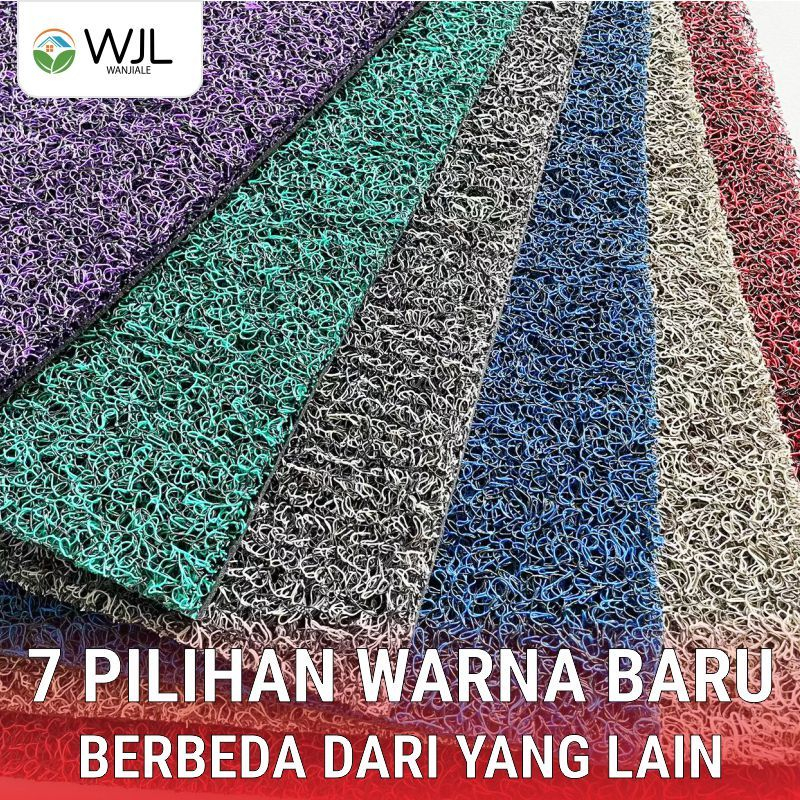 WANJIALE Keset Karpet PVC Mie Bihun 250 x 120cm keset anti slip 2 warna ketebalan 16mm