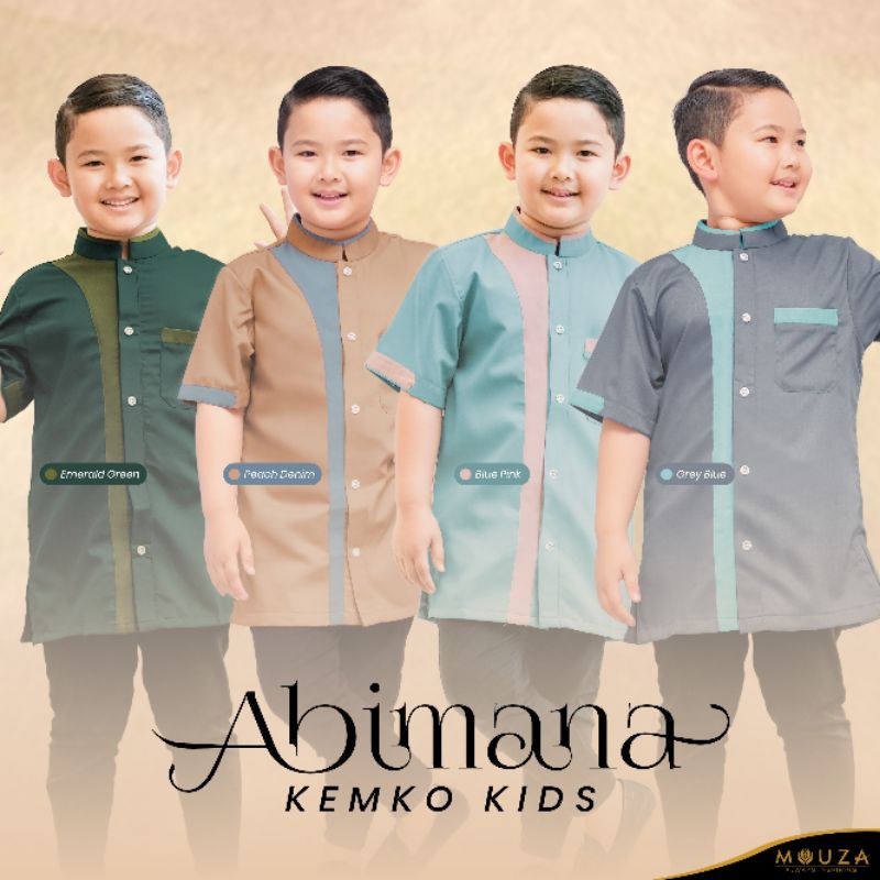 Kemko Abimana Kids by Mouza - Baju Anak Serba Baru dengan Material Toyobo Halus - Size XS-XXXL | 4 W