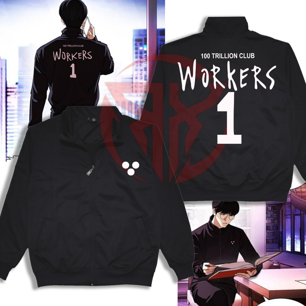 Jaket Tracktop Yoojin Ilhae Workers Manhwa Outfit