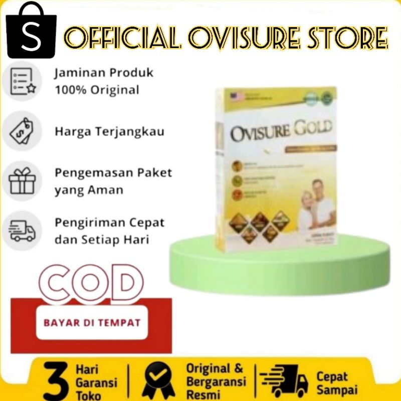 

OVISURE GOLD MILK Susu Usa Asli Original Susu Untuk Tulang Dan Sendi - Paket 1 Box