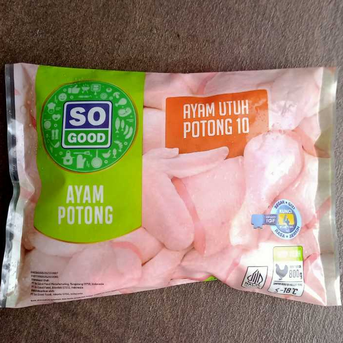 

SO GOOD AYAM UTUH POTONG 10 800gr