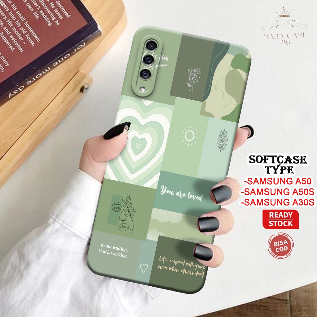 Case Samsung A50 / A50s / A30s - Rajacase - Casing Hp Samsung A50 A50s A30s - Motif case Aesthetic -
