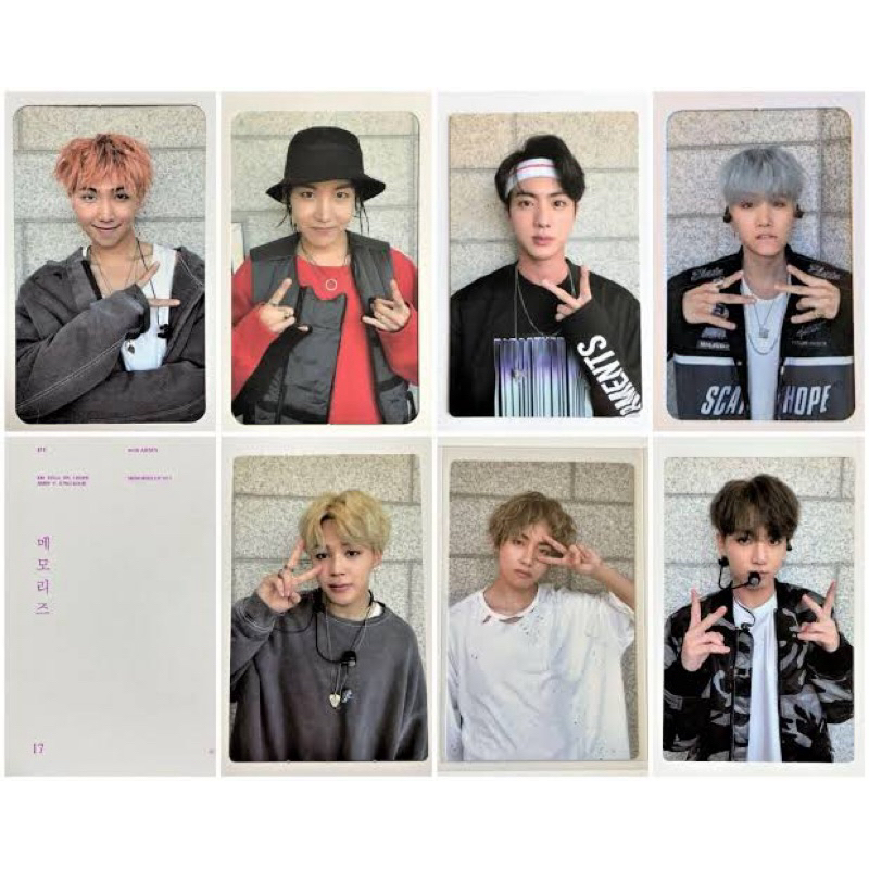 MEMO DVD BLURAY BR 2017 SUPREME BTS MEMORIES OFFICIAL PHOTOCARD RM NAMJOON YOONGI AWAN SUGA SEOKJIN 