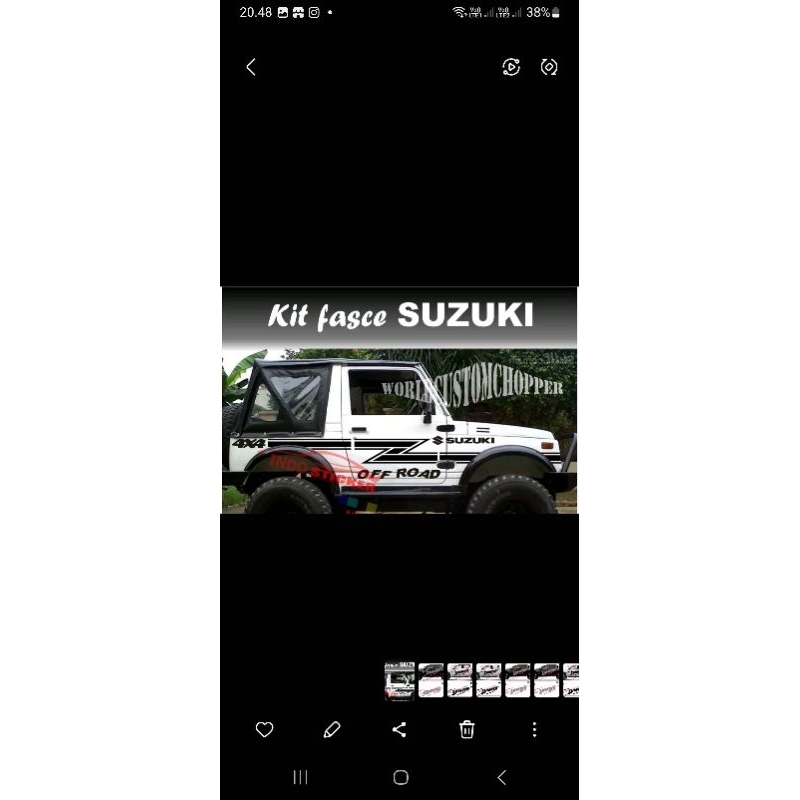 Stiker mobil 4x4 off road sticker stiker list body mobil jeep katana rubicon STIKER MOBIL SUZUKI