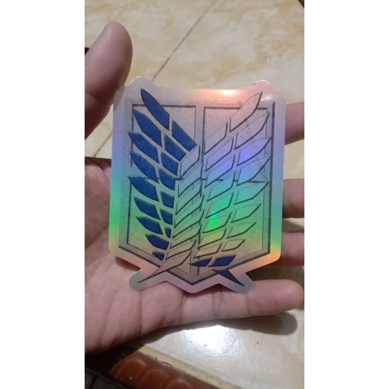 

STIKER HOLOGRAM ATTACK OF TITAN[READY]LEBAR 7 CM ANTI AIR