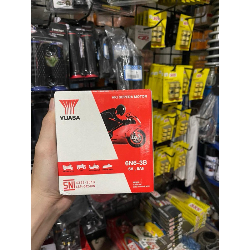 AKI 6N6-3B BATREY CB100 GL 100 A100 YUASA 6volt