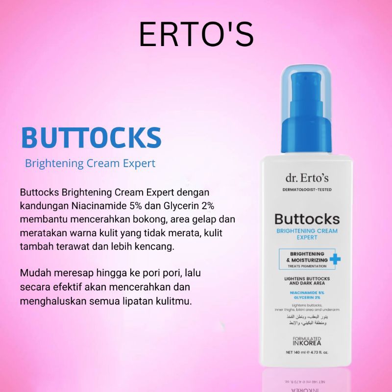 ERTOS BUTTOCKS BRIGHTENING CREAM EXPERT DR. ERTOS BUTTOCK 140