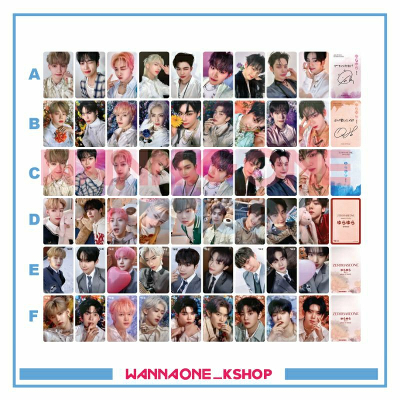 photocard Zerobaseone YURA YURA japan album zb1