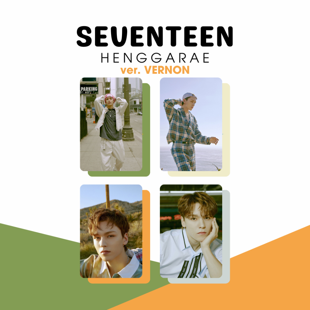 SEVENTEEN [HENGGARAE] Ver SET - pc kpop unoff photocard 2 sisi svt SCOUPS JEONGHAN JOSHUA JUN HOSHI 