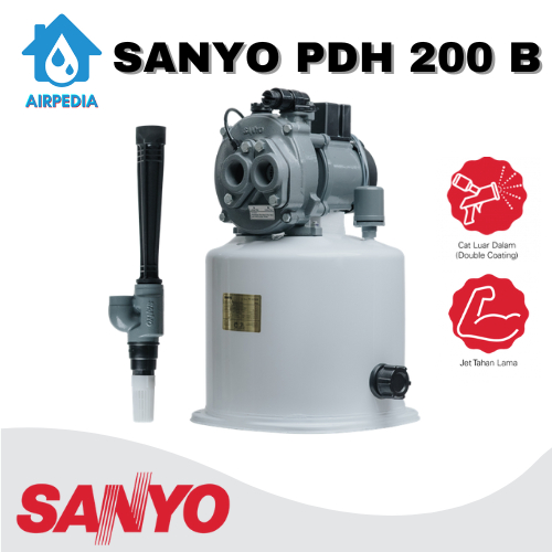 Pompa Air Sanyo PDH 200 B - Pompa Air Jet Pump Sanyo PDH 200 B - Sanyo Jet Pump Sumur Dalam 200 Watt