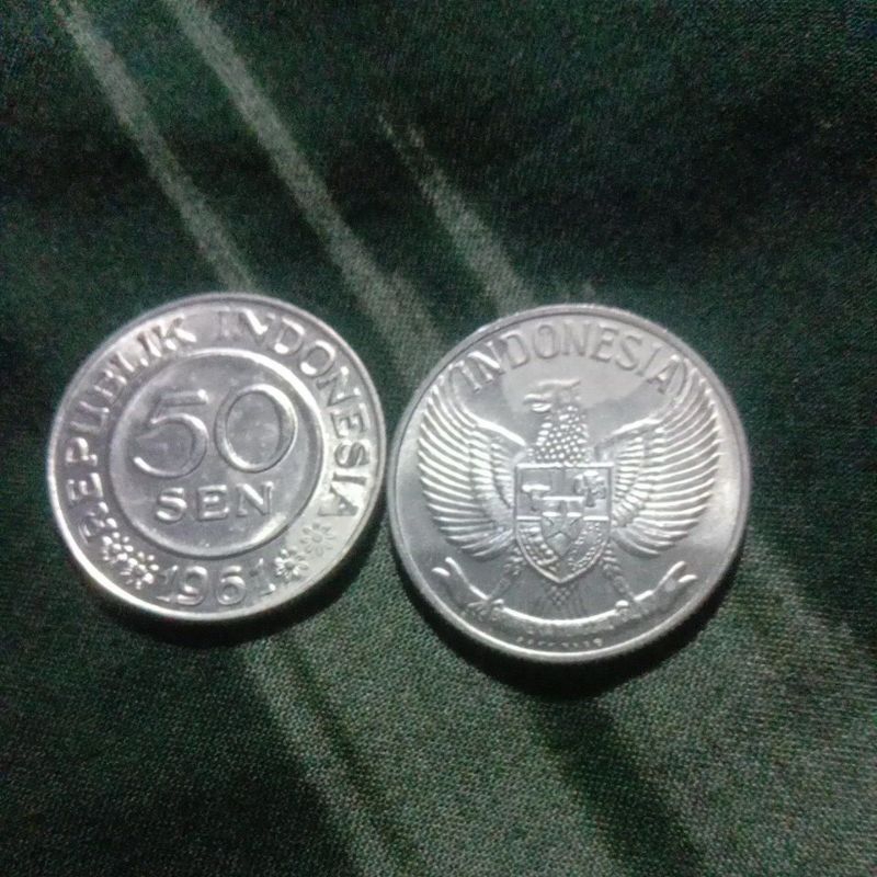 50 sen garuda tahun 1961 (tahun jarang)