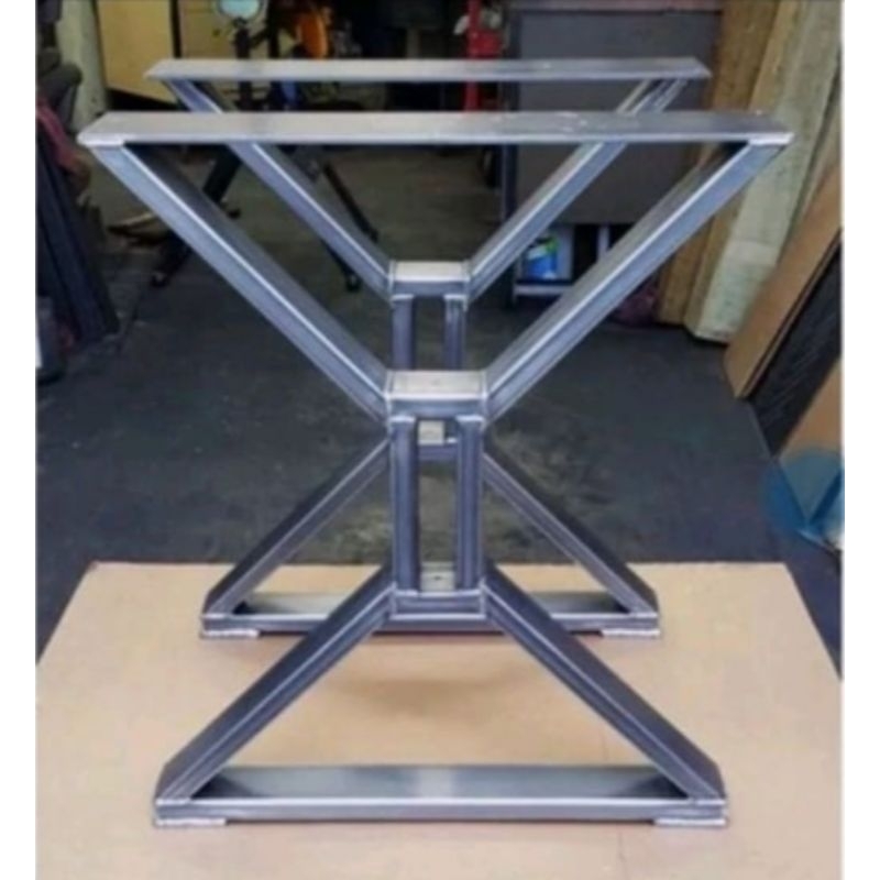 kaki meja 1 set 2 pcs kanan kiri kaki meja besi hollow minimalis L 40 cmT 70 cm