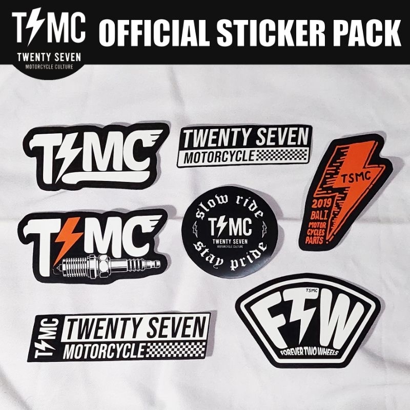 

Stiker / sticker pack motoran TSMC Official isi 7 pcs
