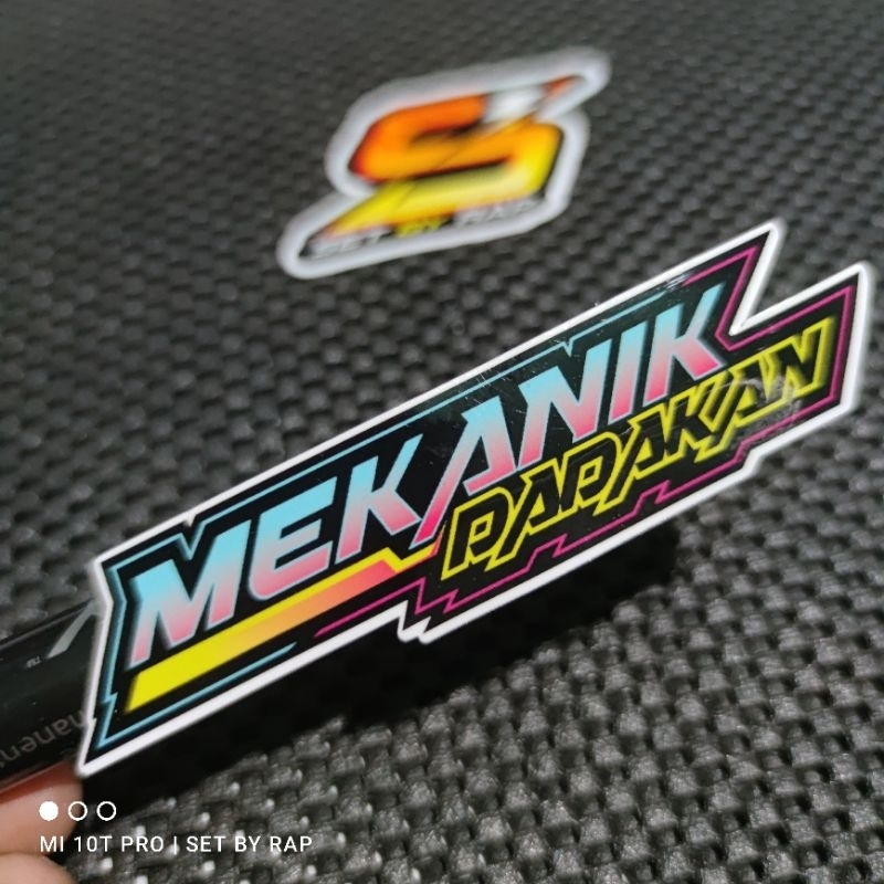 

stiker mekanik dadakan
