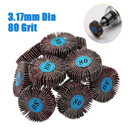 DRELD Mata Bor Amplas GRIT 80 Gerinda Penghalus Mini Amplas Susun Gagang Fan Amplas Kipas Rotary