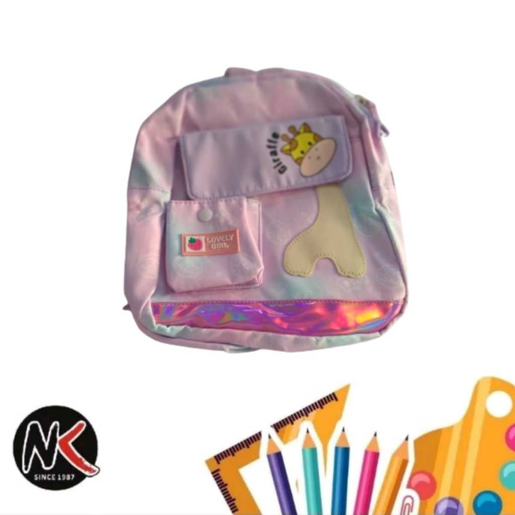 Tas Gendong Anak Perempuan/Tas Gendong Sekolah Anak Paud Karakter