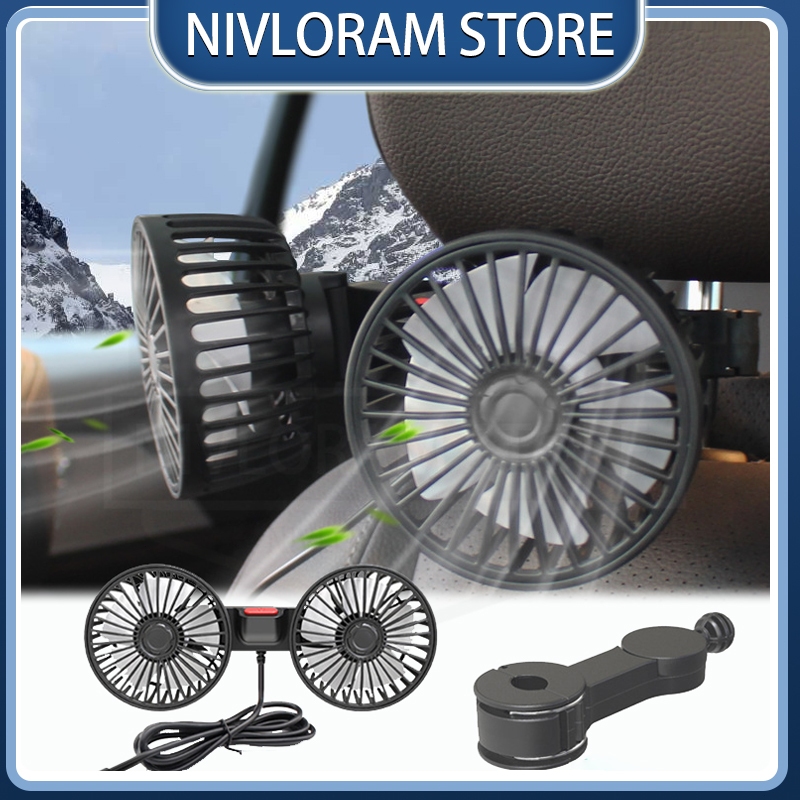 Kipas Angin Mobil 5v Ventilator Mobil Kipas Angin Mini Untuk Tiga Kecepatan Angin Rotasi 360°