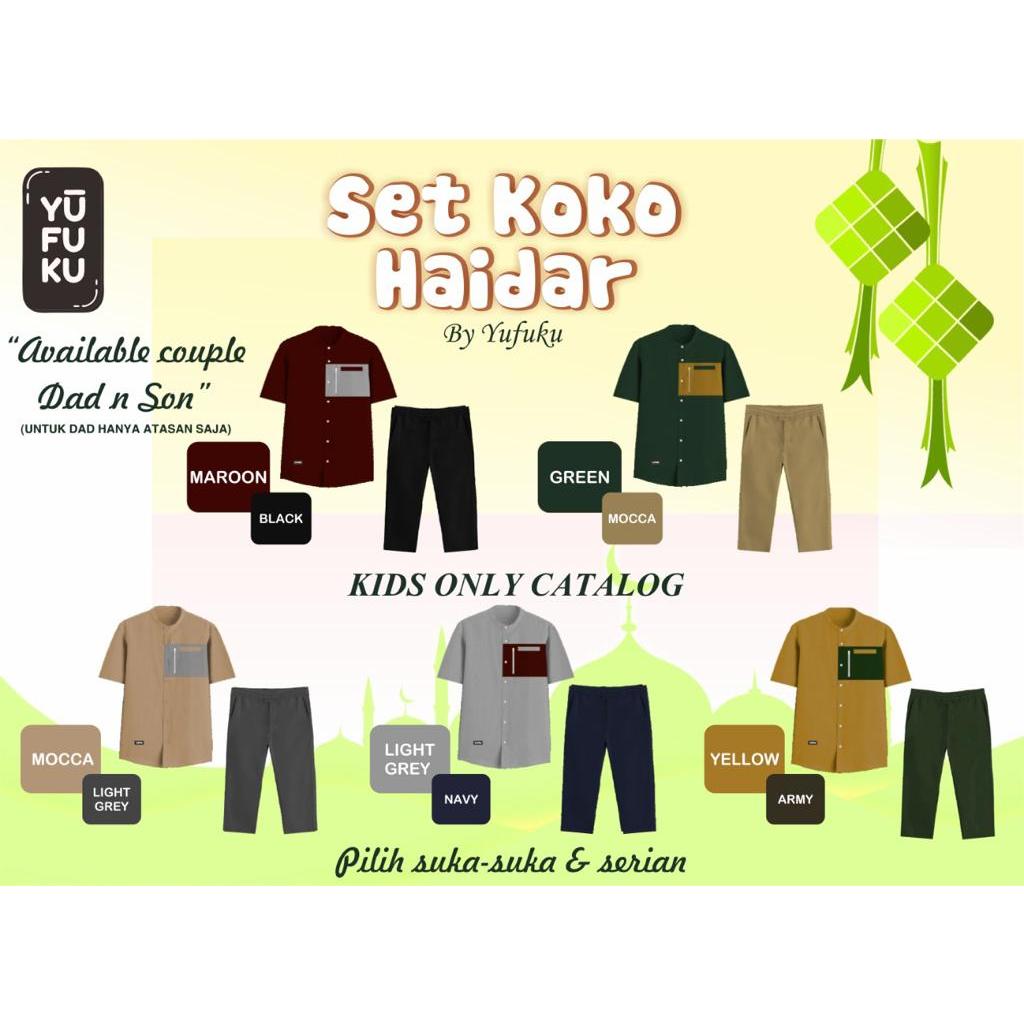 YUFUKU Set Koko Haidar Couple Anak dan Ayah