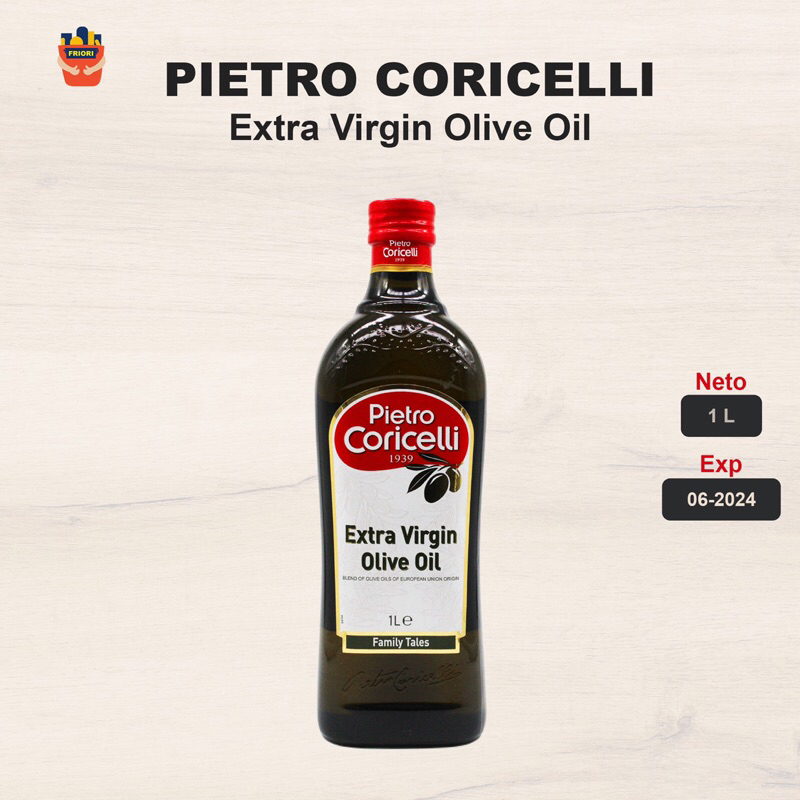 

Pietro Coricelli Extra Virgin Olive Oil 1 Liter - Minya Salad Minyak Zaitun