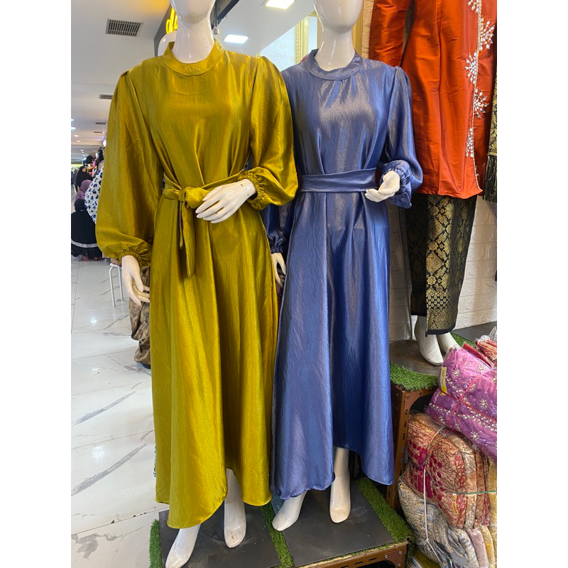 SHIMMER DRESS PREMIUM || GAMIS SHIMER || GAMIS LENGAN BALON || GAMIS MODEL TERBARU