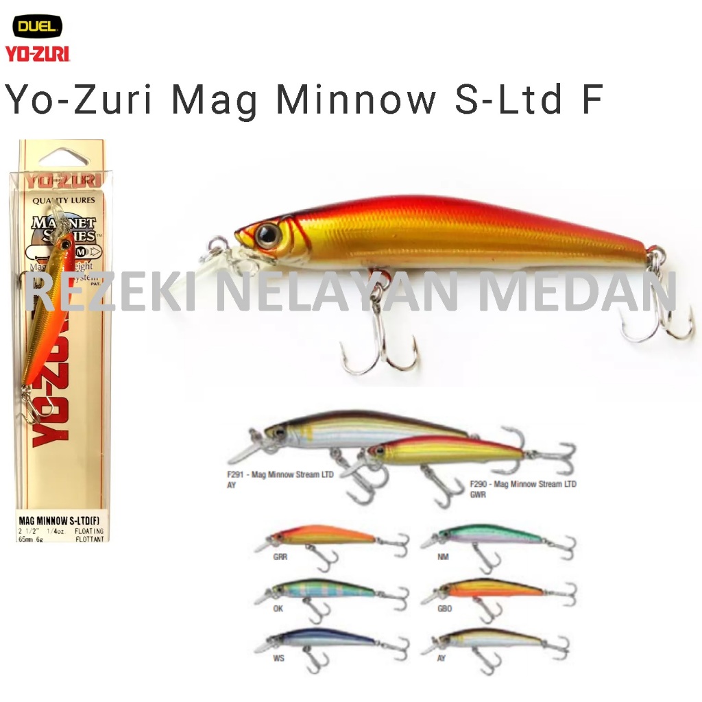 Umpan YOZURI Mag Minnow S LTD 85mm/65mm