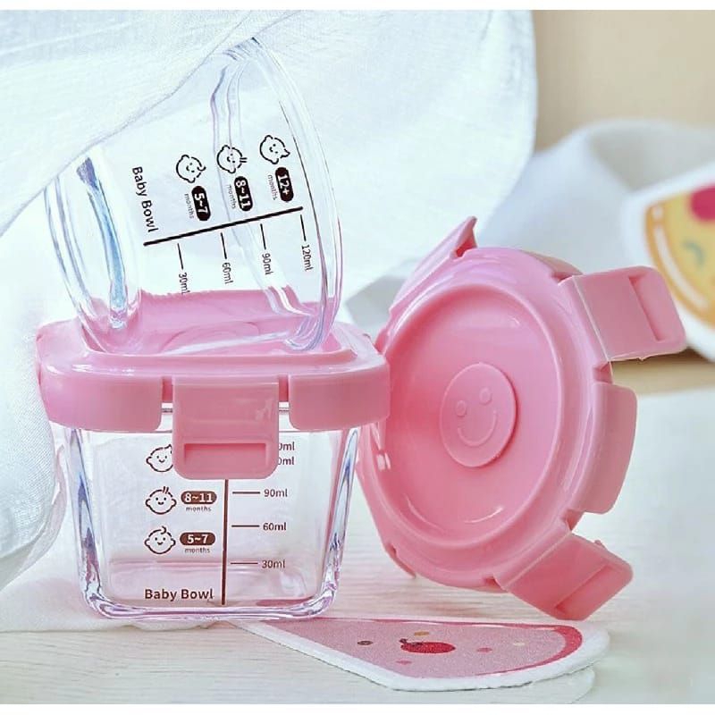 Tempat Makan MPASI bayi /Wadah Makan Kaca
