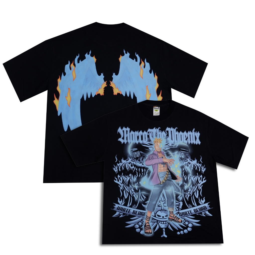 Tshirt Marco The Phoenix One Piece Kaos VIntage Bootleg Oversize